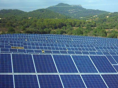 Planta fotovoltaica.