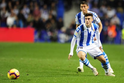 Asier Barrenetxea, el viernes en en su debut contra el Alavés.