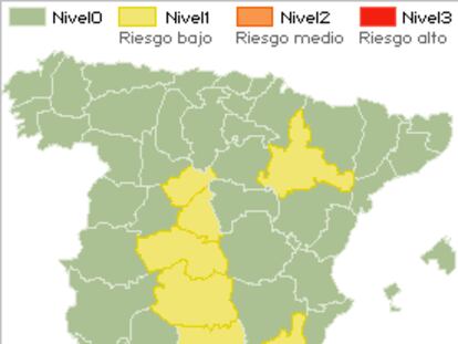 Provincias en alerta de calor