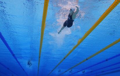 Ledecky, en los 800 metros libres.