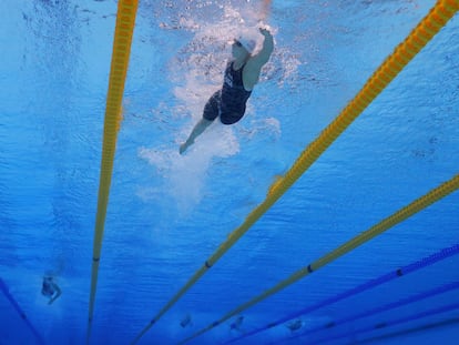 Ledecky, en los 800 metros libres.