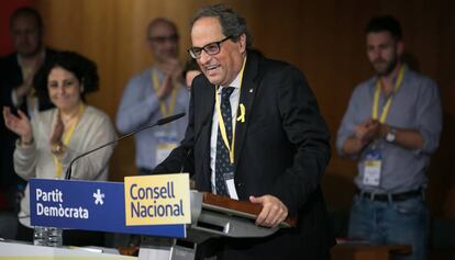 Quim Torra, al Consell Nacional del PDeCAT.