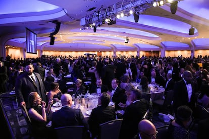 Los invitados, durante la cena de corresponsales de la Casa Blanca.