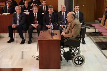 Félix Millet ante el juez en la vista celebrada en la Audiencia de Barcelona