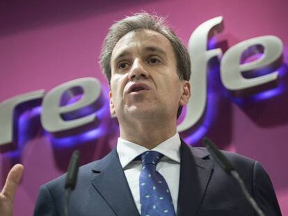 El presidente de Renfe, Juan Alafaro.