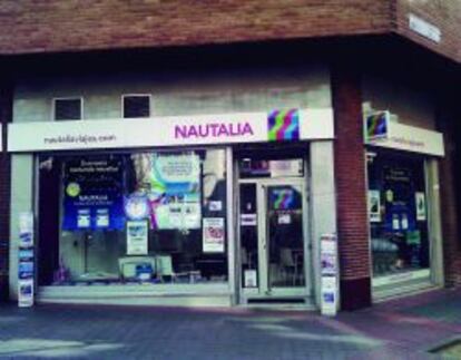 Oficina de la agencia de viajes Nautalia.