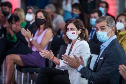 Isabel Díaz Ayuso, presidenta de la Comunidad de Madrid, y Toni Cantó, el 17 de septiembre.