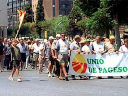 Imagen de la concentración celebrada ayer en Tarragona.