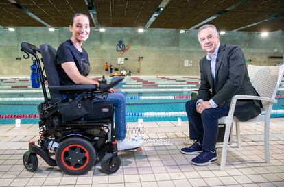 Teresa Perales, nadadora paralímpica, y Jenaro Castro, en Plano general, emitido en La 2