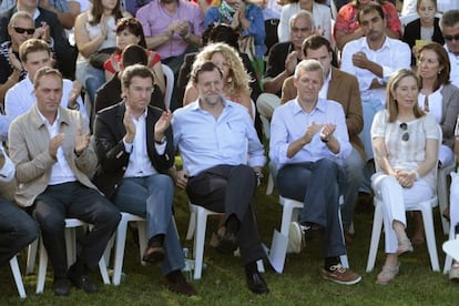 Mariano Rajoy ya participó el sábado, junto a Alberto Núñez en el inicio del curso político gallego.