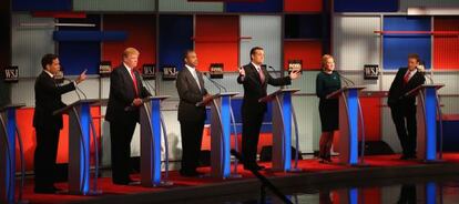 Debate presidencial republicano centrado en la econom&iacute;a, celebrado el martes 10.