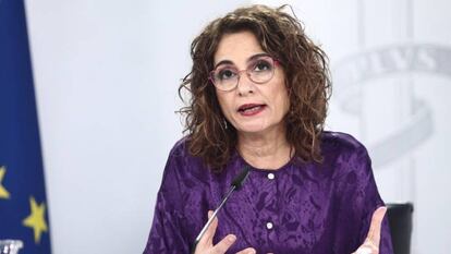 La ministra portavoz y de Hacienda en funciones, María Jesús Montero.