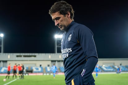 Raúl González durante un partido del Real Madrid Castilla en diciembre.