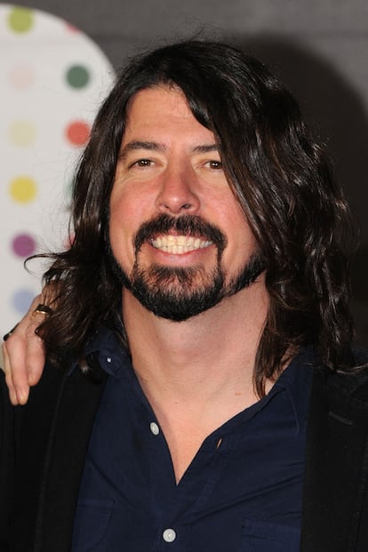 Dave Grohl, siempre sonriente.