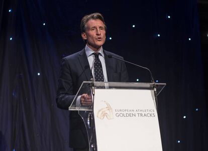 Coe, el sábado pasado, en la fiesta del atletismo europeo.