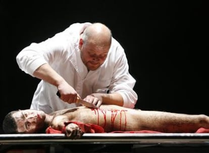 Un momento del pase gráfico de la ópera en tres actos 'Wozzeck'.