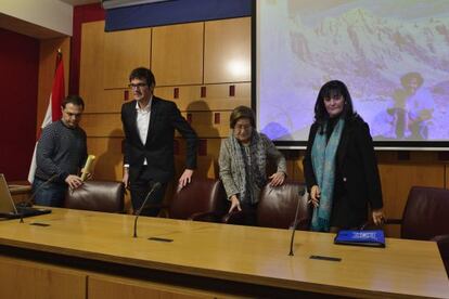 Sergio Lázaro, Gorka Urtaran, Ana Herrero y Marisol Ibarrola, de izquierda a derecha.