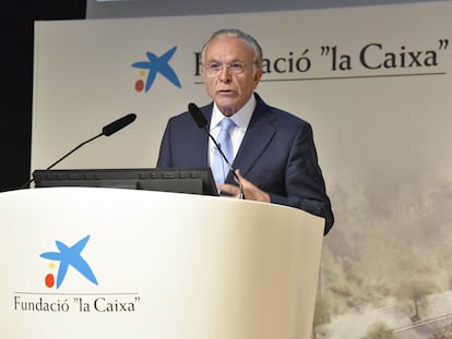 Isidro Fainé, presidente de CriteriaCaixa, en un evento de la Fundación "La Caixa".