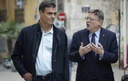 Pedro Sánchez y Ximo Puig.