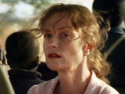 Isabelle Huppert, en un fotograma de &#039;Una mujer en &Aacute;frica&#039;, de Claire Denis