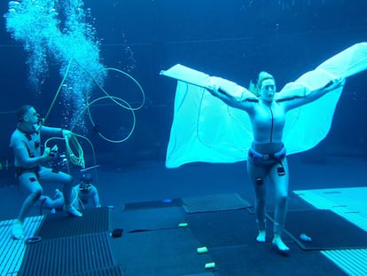 Kate Winslet filming 'Avatar: The Way of Water.'