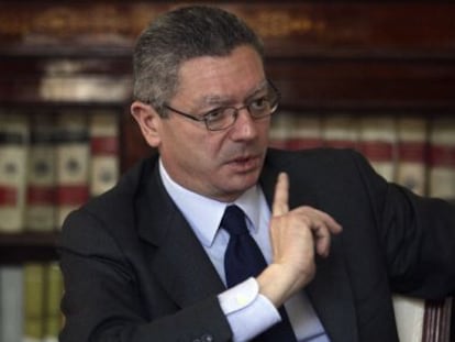 El ministro de Justicia, Alberto Ruiz-Gallardón.
