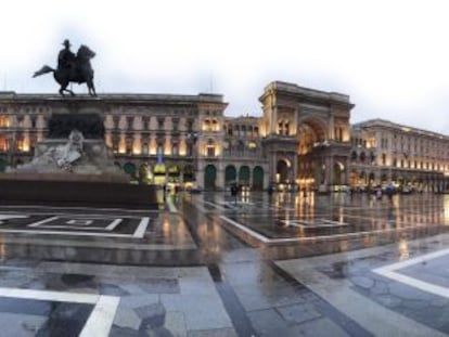 Panor&aacute;mica de la espectacular plaza de Il Duomo. 