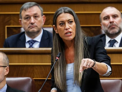 La portavoz de Junts en el Congreso de los Diputados, Miriam Nogueras, el miércoles.