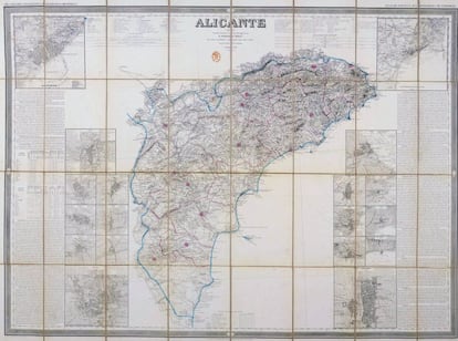 Alicante (provincia), Mapas Generales, 1859.