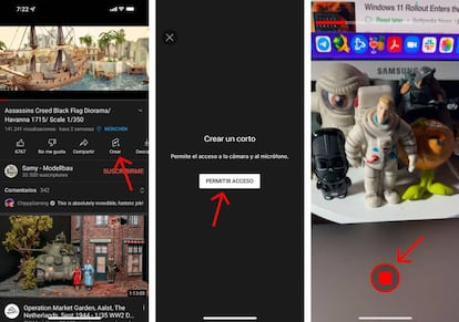 Cómo crear 'cortos' en YouTube.