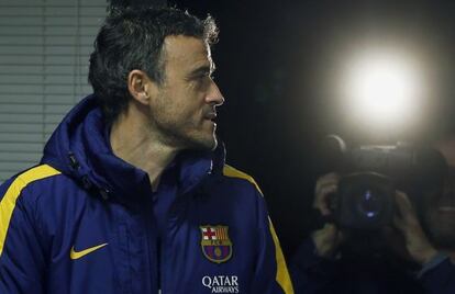 Luis Enrique, en la rueda de prensa de este viernes.