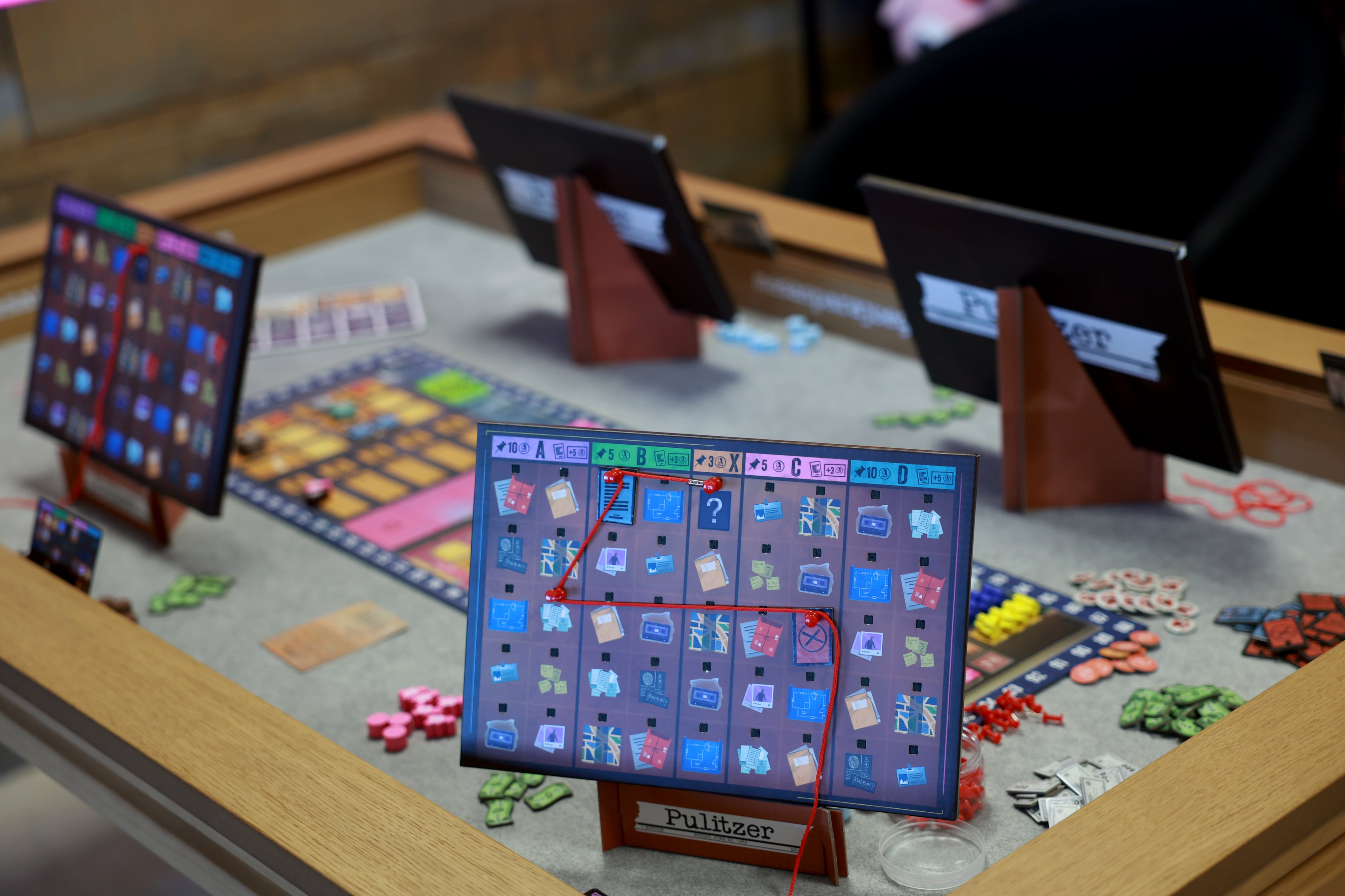 Tablero de 'Pulitzer', juego de mesa desarrollado por Tranjis Games.