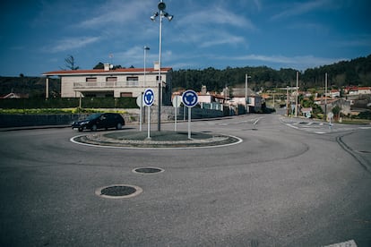 Lugar de Bordóns, en Sanxenxo (Pontevedra), donde la joven sufrió un intento de atropello por su ex pareja.