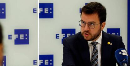 El vicepresidente del Govern con funciones de presidente, Pere Aragonès.