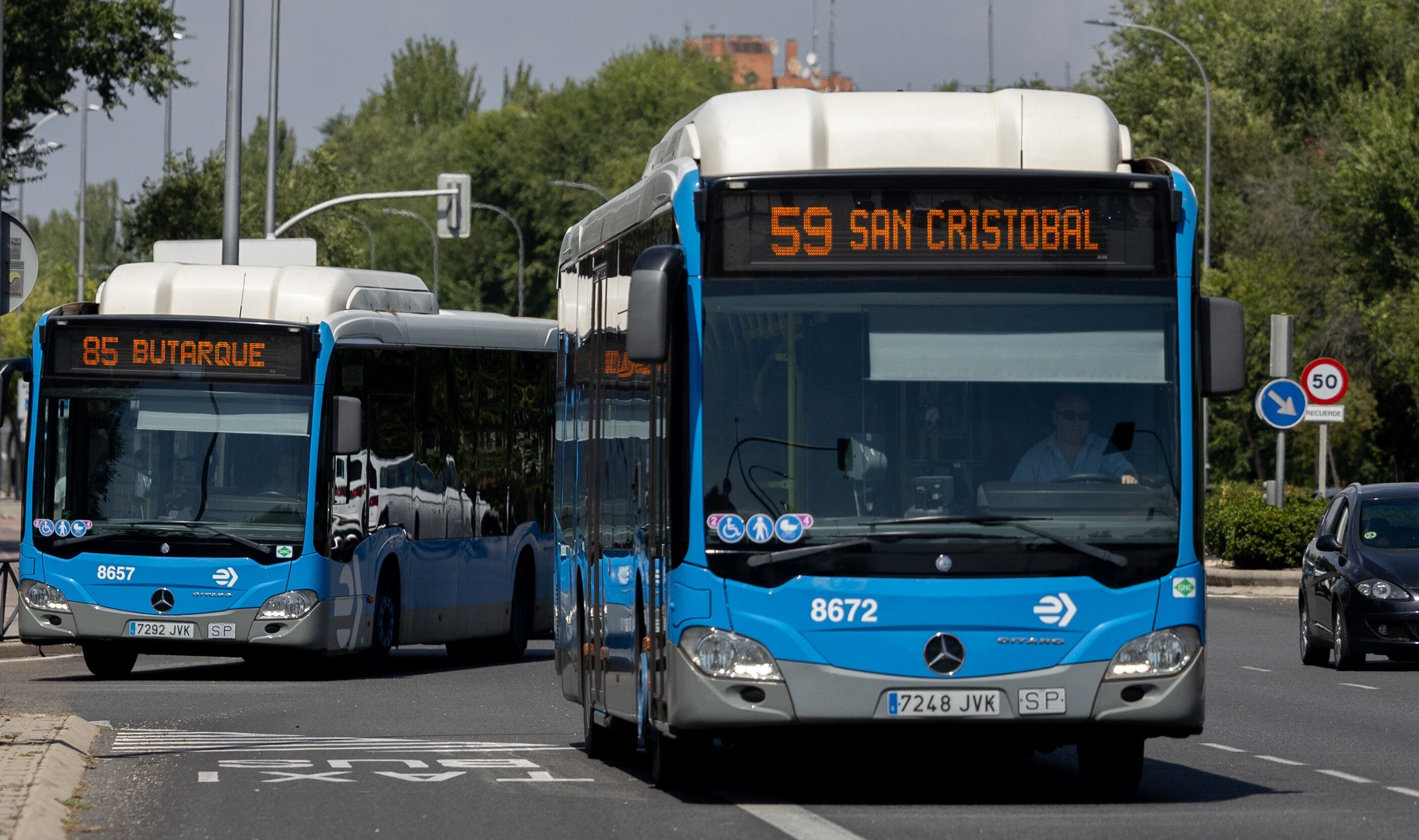 Lunes de huelga en el transporte en autobús con servicios mínimos que parten del 40% 