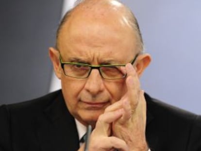 El ministro de Hacienda, Cristóbal Montoro