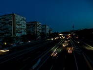 Madrid, durante el apagón eléctrico del 28 de abril de 2025.