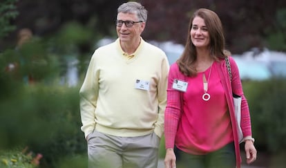 Bill y Melinda Gates, en Sun Valley.