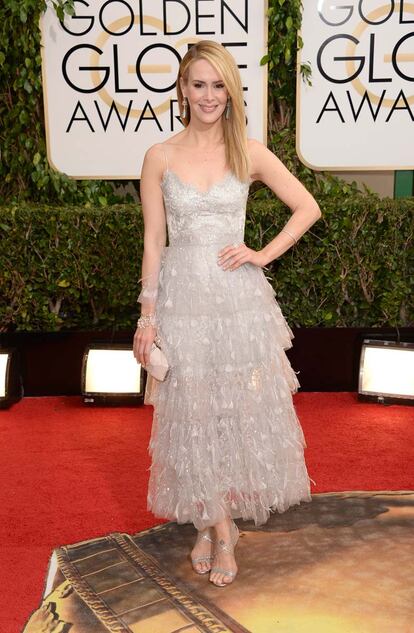 Sarah Paulson (12 años de esclavitud, American Horror Story Coven), de Marchesa.