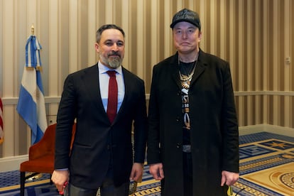 Abascal, el día 20 con Elon Musk en Washington, en una imagen de la cuenta de X del líder de Vox.