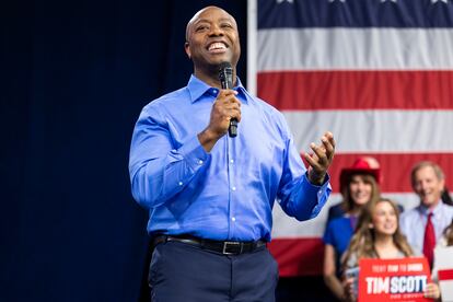 Republican presidential candidate Tim Scott