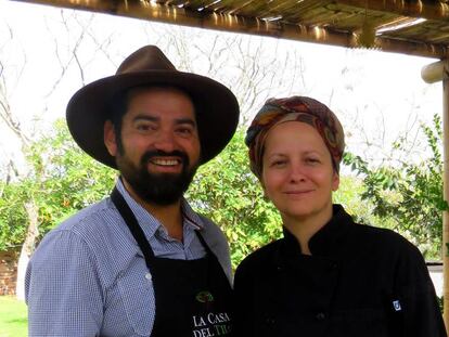 Maximiliano Fierro y Cecile Ricci, en La Casa del Tilo.