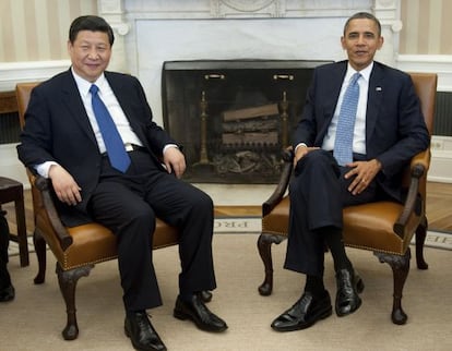 El vicepresidente chino Xi Jinping y el presidente de EE UU, Barack Obama.