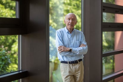 Enrique Echeburúa at his office, in San Sebastián, Spain.