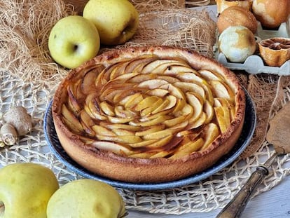 Crostata de manzana y jengibre