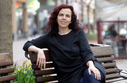 La periodista Silvia Nanclares posa en Bilbao.