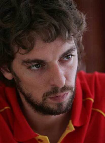 Pau Gasol, durante la entrevista.