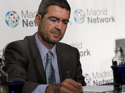 El secretario de Estado de Econom&iacute;a, Fernando Jim&eacute;nez Latorre, durante la inauguraci&oacute;n del Foro Financing Day.