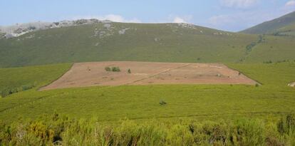 Per&iacute;metro del campamento romano de conquista de A Granda das Xarras.