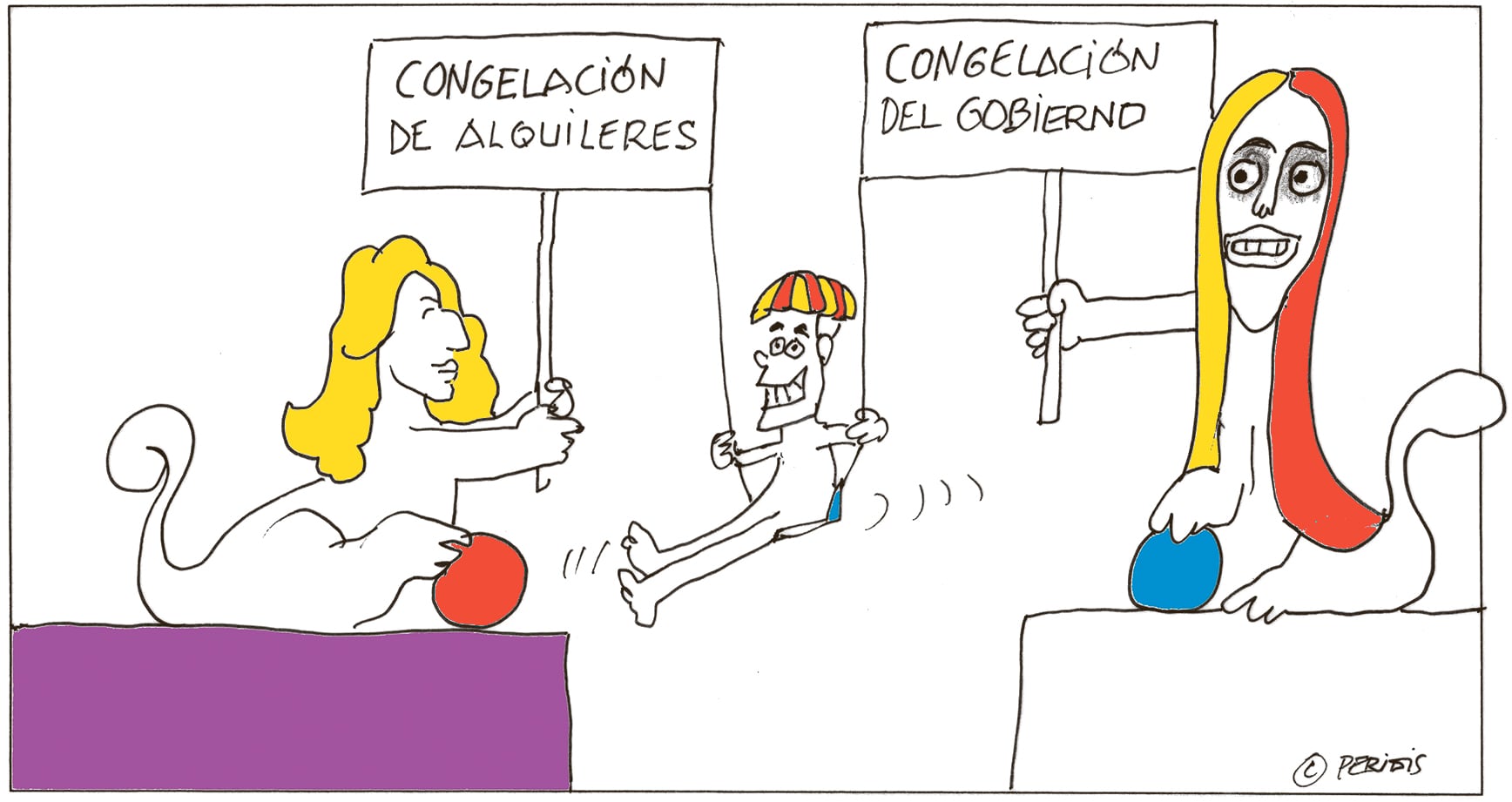 Cartoon from April 29, 2026, by José María Pérez, 'Peridis'.